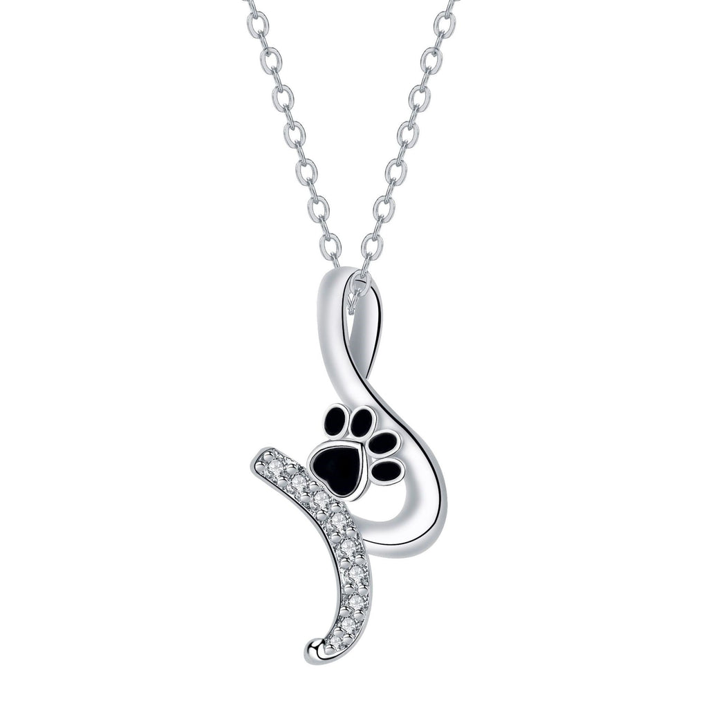 Adorable Paw Print Charm Necklace