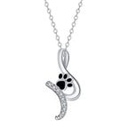 Adorable Paw Print Charm Necklace