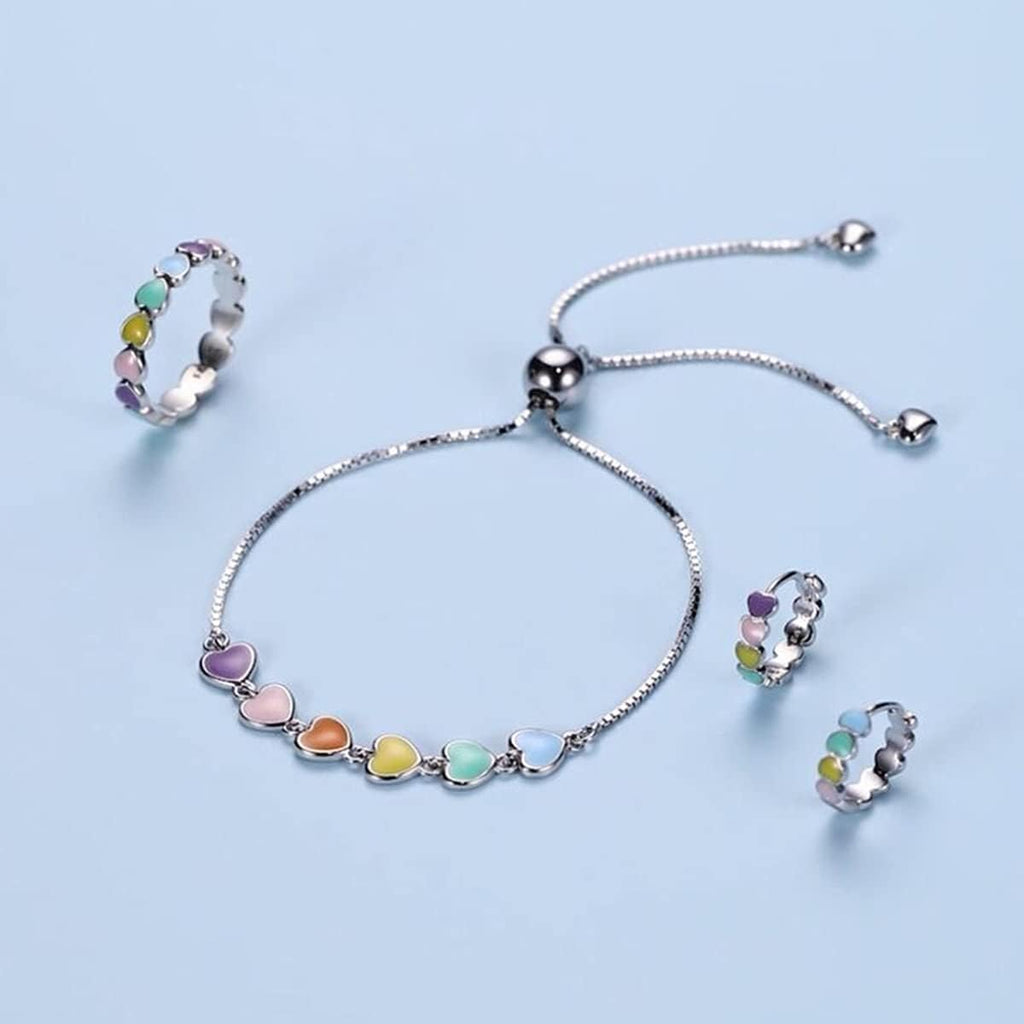 Adjustable Fit Sterling Silver Pet Print Bracelet