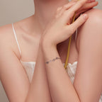 Adjustable Fit Sterling Silver Pet Print Bracelet