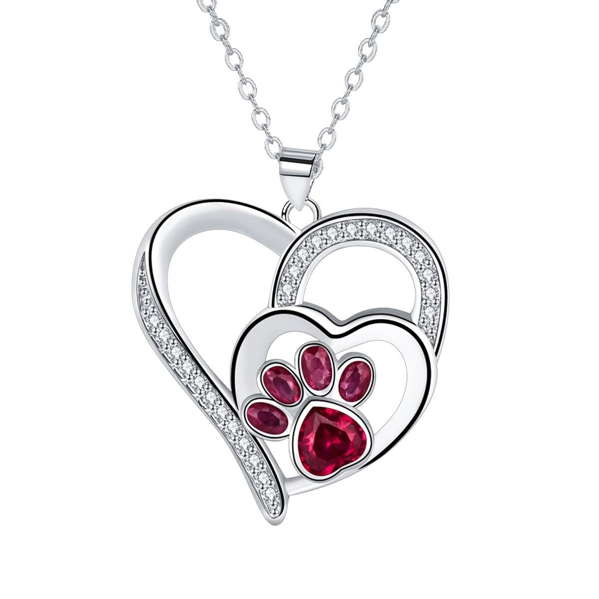 Adorable Paw Print Pendant