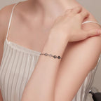 Adjustable Fit Sterling Silver Pet Print Bracelet