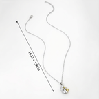 "Always in Your Thoughts" Dog Hug Pendant Necklace