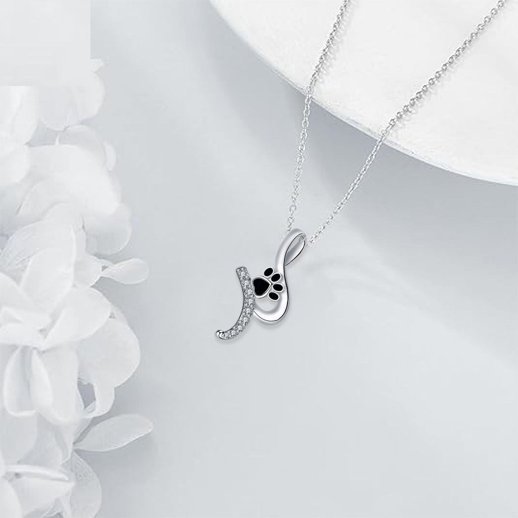 Adorable Paw Print Charm Necklace