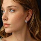 925 Silver Dozing Puppy Stud Earrings