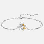 "Always in Your Thoughts" Dog Hug Adjustable Luck Bracelet