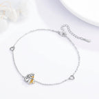 "Always in Your Thoughts" Dog Hug Adjustable Luck Bracelet
