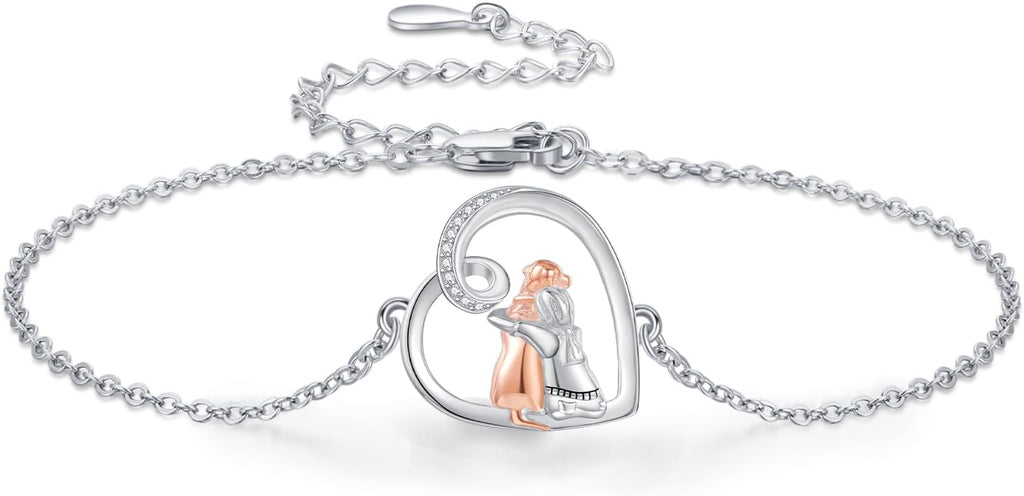 "Always in Your Thoughts" Dog Hug Adjustable Luck Bracelet