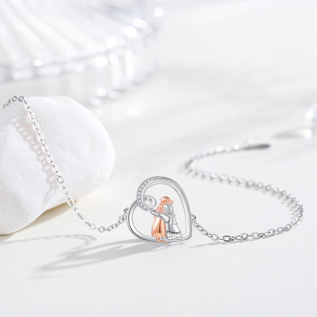 "Always in Your Thoughts" Dog Hug Adjustable Luck Bracelet