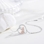 "Always in Your Thoughts" Dog Hug Adjustable Luck Bracelet