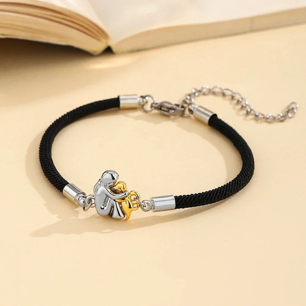 "Always in Your Thoughts" Dog Hug Rope Bracelet
