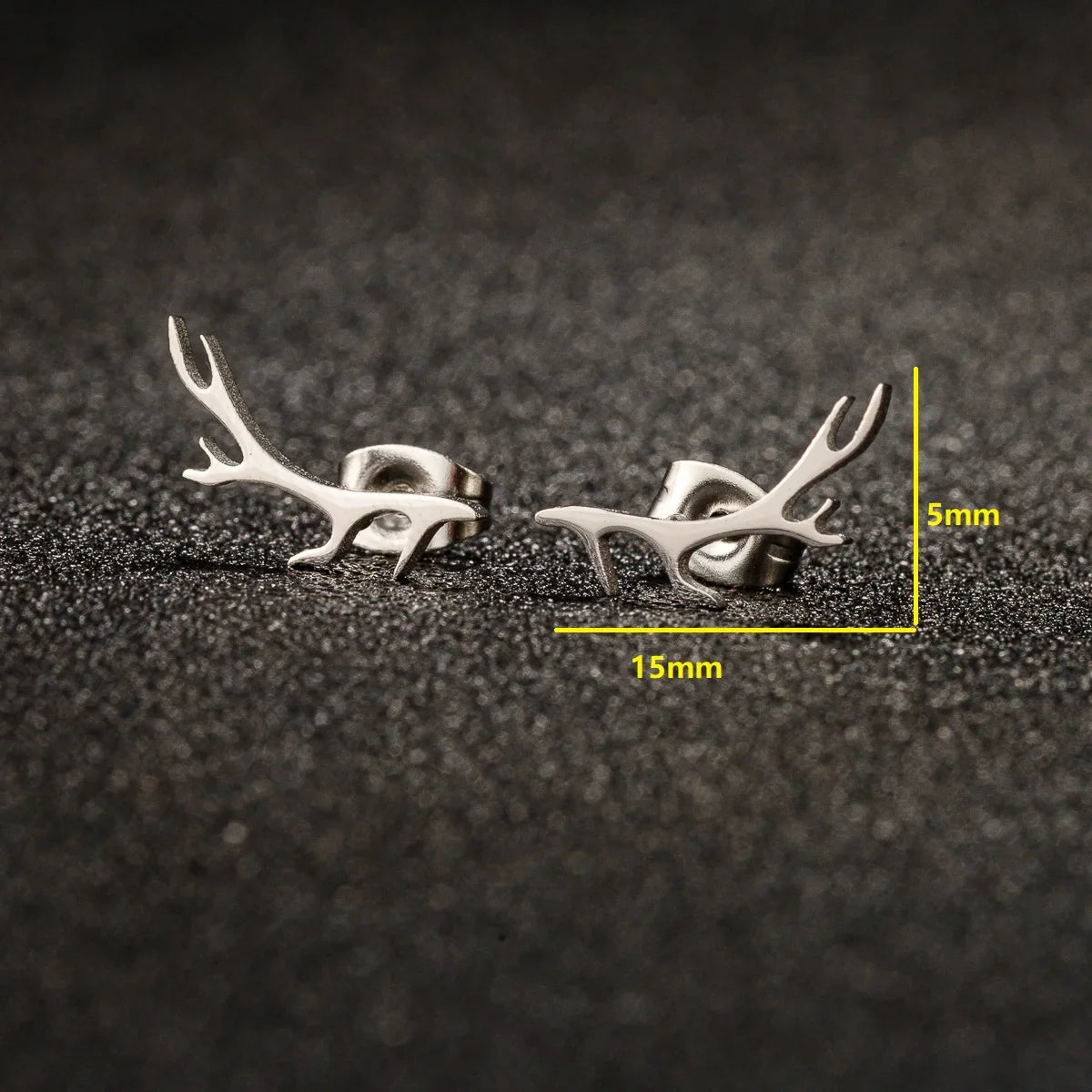 Antler Stud Earrings for Deer