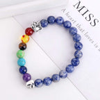 Memorial Bracelet for the Rainbow Bridge – 7 Chakra Beads