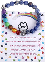 Memorial Bracelet for the Rainbow Bridge – 7 Chakra Beads