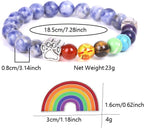 Memorial Bracelet for the Rainbow Bridge – 7 Chakra Beads