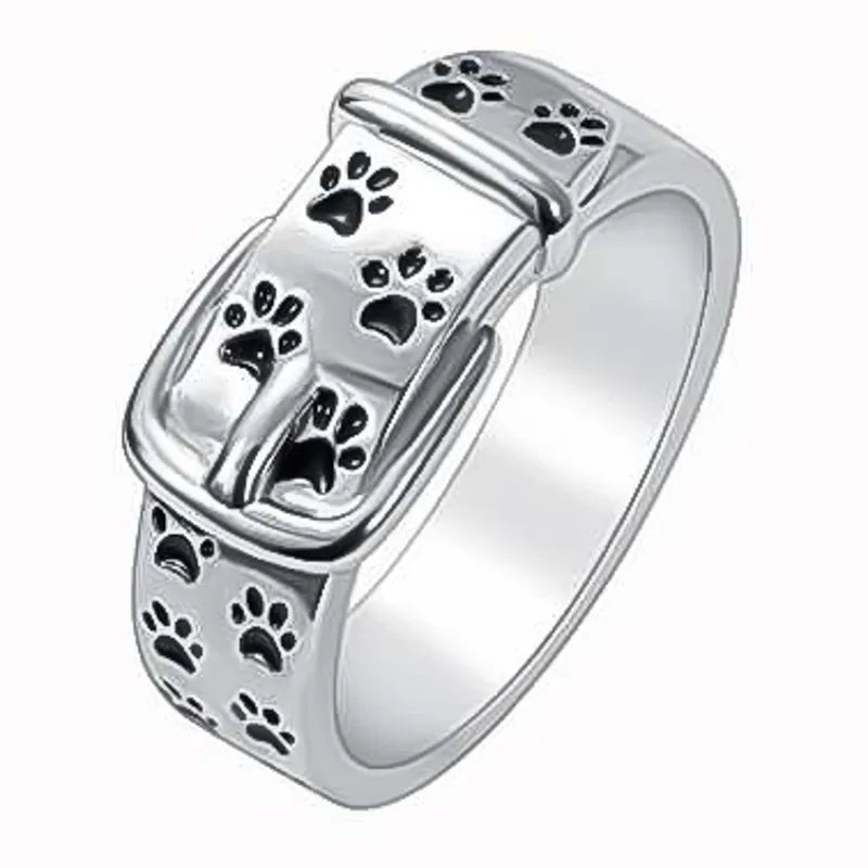 Adorable and Fashionable Canine-Themed Collar Ring