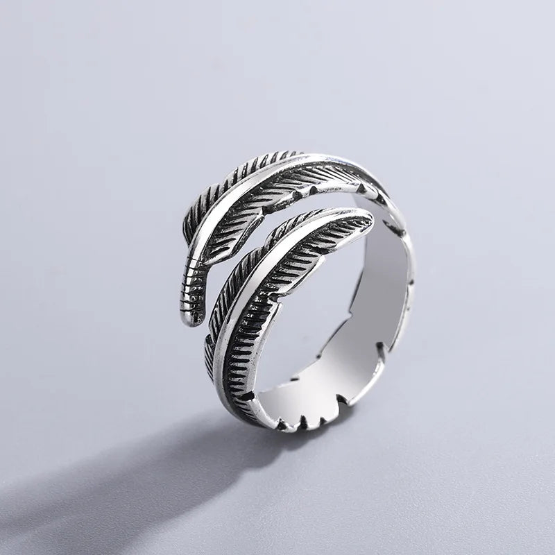 Angel's Feather - Adjustable Remembrance Ring