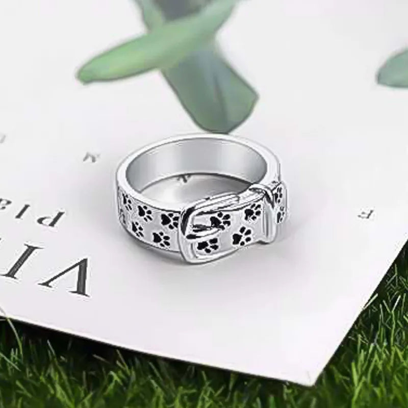 Adorable and Fashionable Canine-Themed Collar Ring