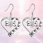2-Piece Jewelry Set Featuring Paw, Heart & Bone Charms
