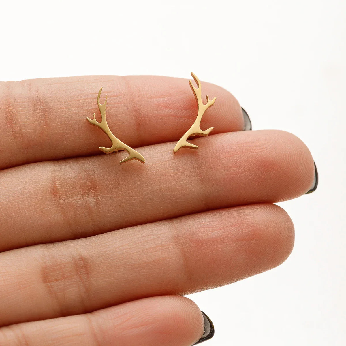 Antler Stud Earrings for Deer