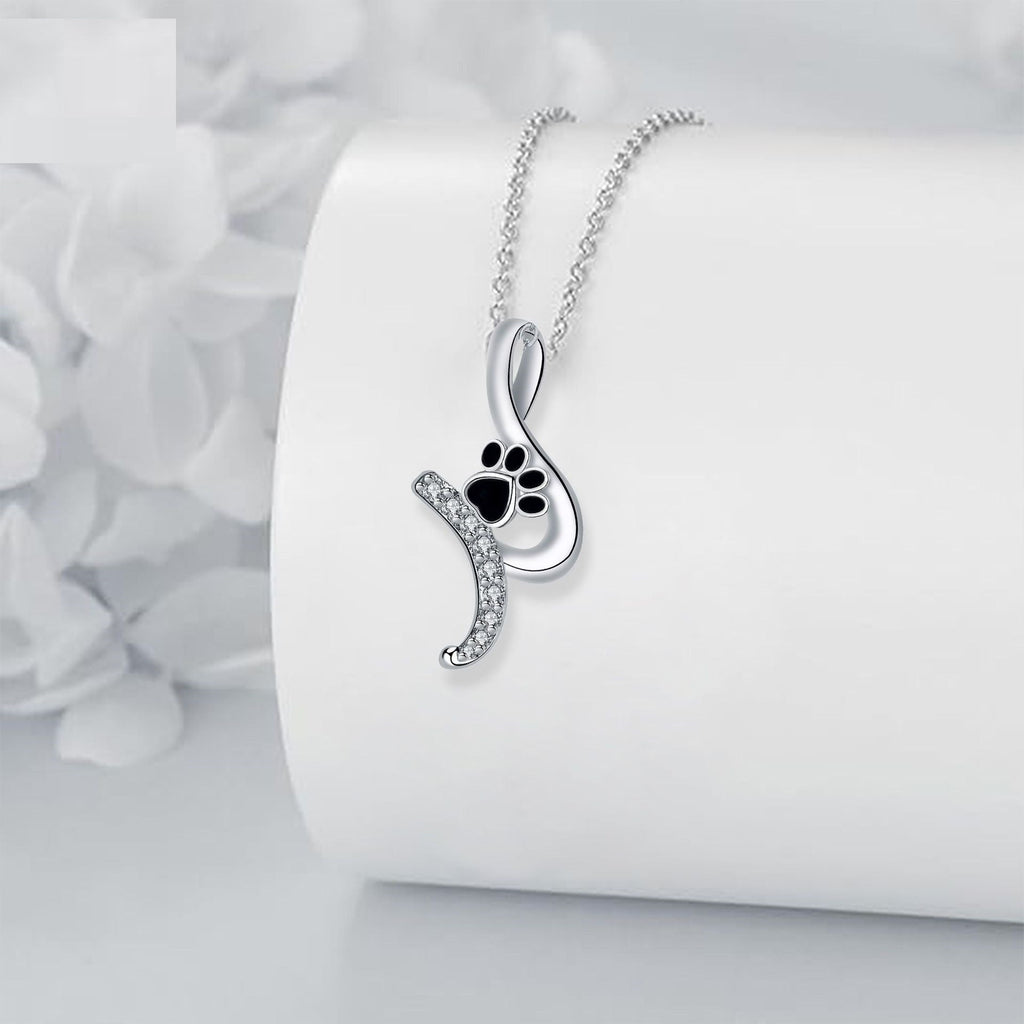 Adorable Paw Print Charm Necklace