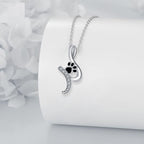 Adorable Paw Print Charm Necklace