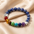 Memorial Bracelet for the Rainbow Bridge – 7 Chakra Beads